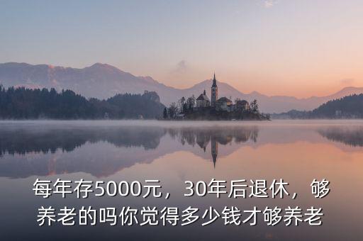 每年存5000元，30年后退休，夠養(yǎng)老的嗎你覺(jué)得多少錢(qián)才夠養(yǎng)老