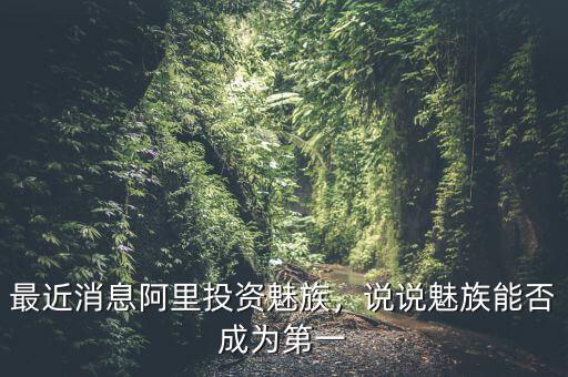 最近消息阿里投資魅族，說(shuō)說(shuō)魅族能否成為第一