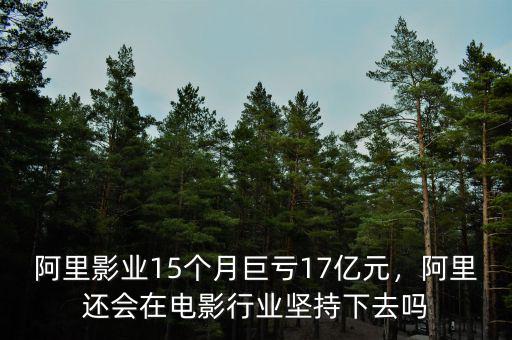 阿里影業(yè)15個(gè)月巨虧17億元，阿里還會(huì)在電影行業(yè)堅(jiān)持下去嗎