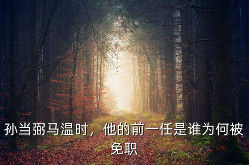 蘇榮為什么被免職,一個人被當場免職