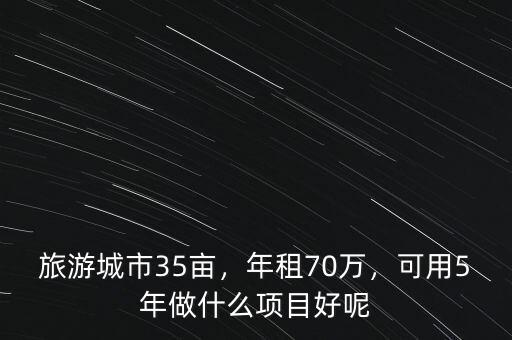 旅游城市35畝，年租70萬(wàn)，可用5年做什么項(xiàng)目好呢