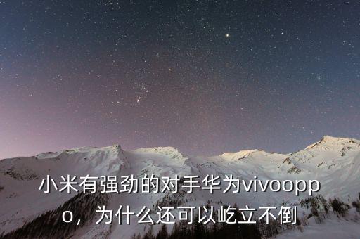 小米有強(qiáng)勁的對手華為vivooppo，為什么還可以屹立不倒