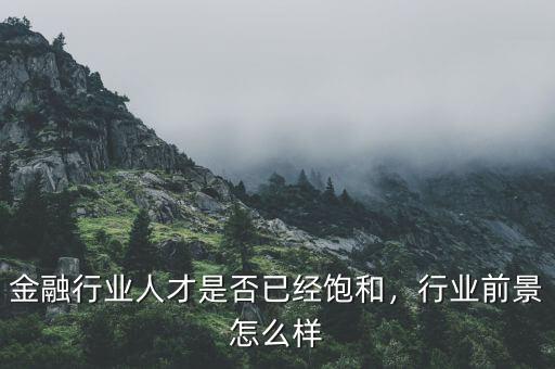 金融行業(yè)人才是否已經飽和，行業(yè)前景怎么樣