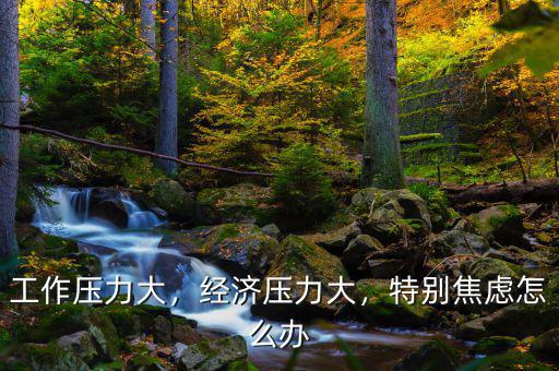 工作壓力大，經(jīng)濟壓力大，特別焦慮怎么辦