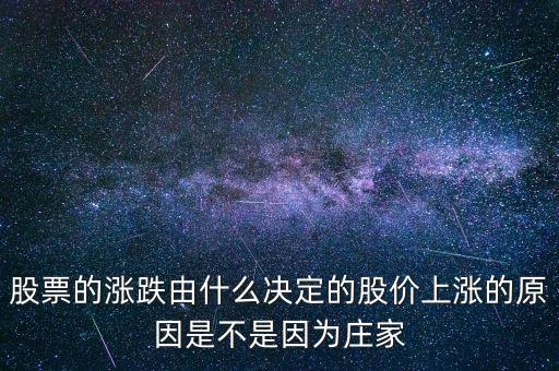 股票的漲跌由什么決定的股價(jià)上漲的原因是不是因?yàn)榍f家