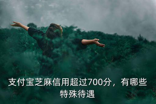 支付寶芝麻信用超過700分，有哪些特殊待遇