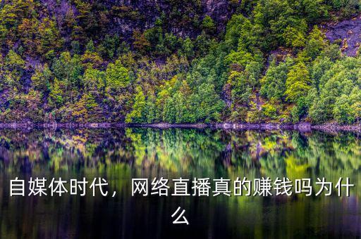 自媒體時代，網(wǎng)絡直播真的賺錢嗎為什么