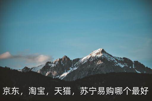 京東，淘寶，天貓，蘇寧易購(gòu)哪個(gè)最好