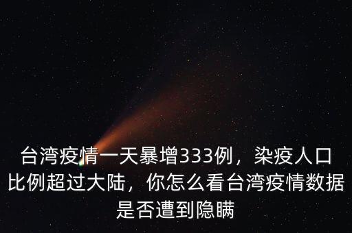 臺灣疫情一天暴增333例，染疫人口比例超過大陸，你怎么看臺灣疫情數(shù)據(jù)是否遭到隱瞞