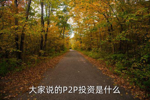 p2p融資是什么意思,p2p到底是出借還是投資