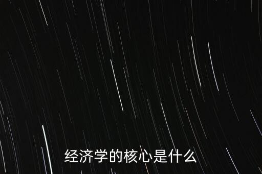 經濟學的核心是什么