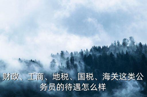 財(cái)政、工商、地稅、國稅、海關(guān)這類公務(wù)員的待遇怎么樣