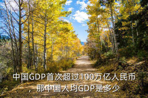 中國(guó)GDP首次超過100萬億人民幣，那中國(guó)人均GDP是多少