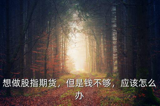 想做股指期貨，但是錢不夠，應(yīng)該怎么辦