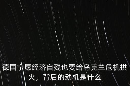 烏克蘭的危機是什么,背后的動機是什么