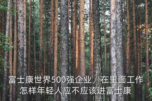 富士康世界500強企業(yè)，在里面工作怎樣年輕人應不應該進富士康