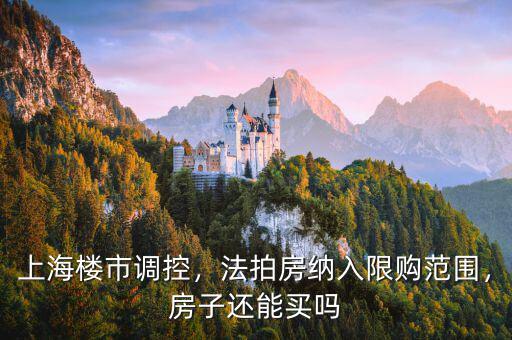 上海樓市調(diào)控，法拍房納入限購(gòu)范圍，房子還能買(mǎi)嗎