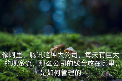 像阿里、騰訊這種大公司，每天有巨大的現(xiàn)金流，那么公司的錢會放在哪里，是如何管理的