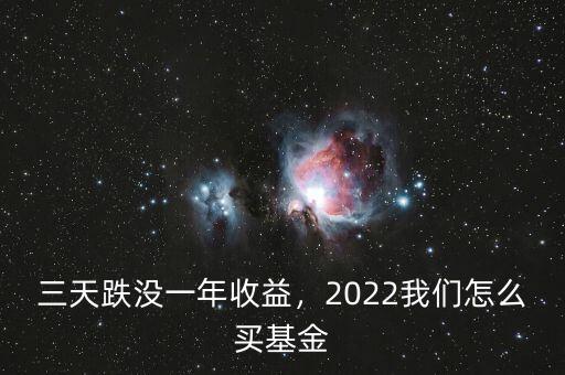 三天跌沒一年收益，2022我們怎么買基金