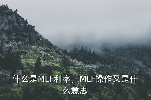 mlf操作是什么,MLF操作又是什么意思