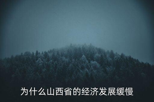 為什么山西省的經(jīng)濟發(fā)展緩慢