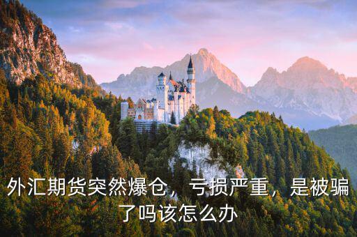 外匯期貨突然爆倉，虧損嚴重，是被騙了嗎該怎么辦