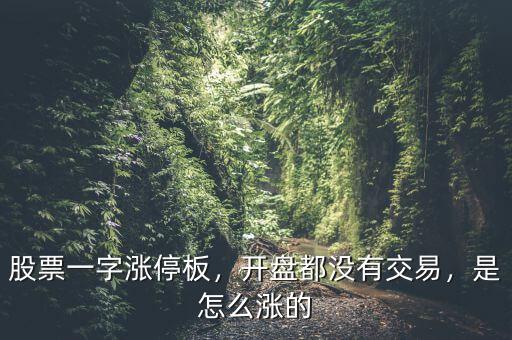 一字漲停板什么時候賣,一字跌停能賣出