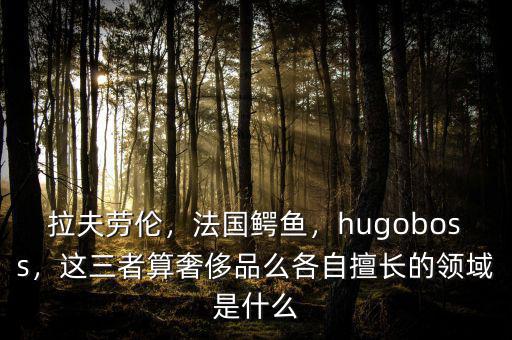 拉夫勞倫，法國鱷魚，hugoboss，這三者算奢侈品么各自擅長的領(lǐng)域是什么