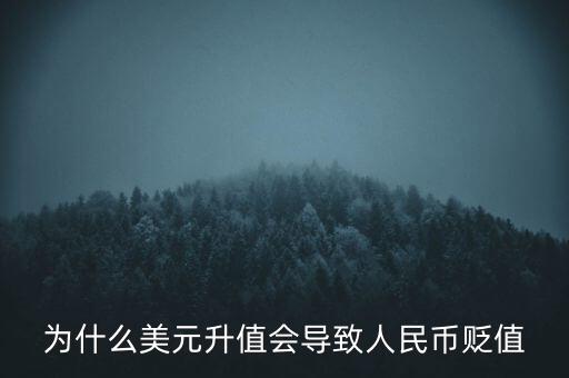 為什么美元升值會(huì)導(dǎo)致人民幣貶值