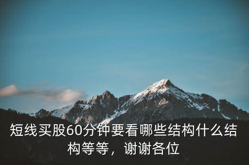 短線買股60分鐘要看哪些結(jié)構(gòu)什么結(jié)構(gòu)等等，謝謝各位