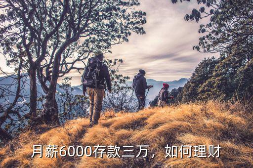 月薪6000存款三萬，如何理財(cái)