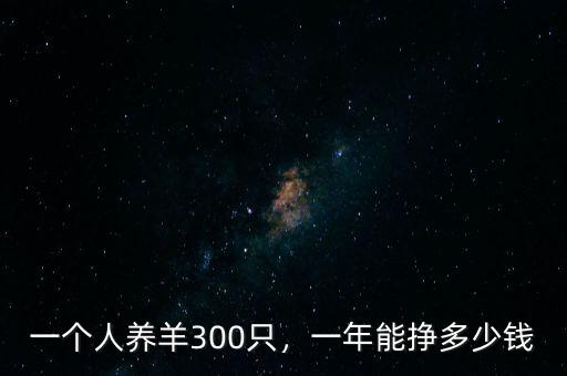 一個人養(yǎng)羊300只，一年能掙多少錢