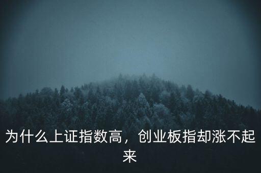 為什么上證指數(shù)高，創(chuàng)業(yè)板指卻漲不起來