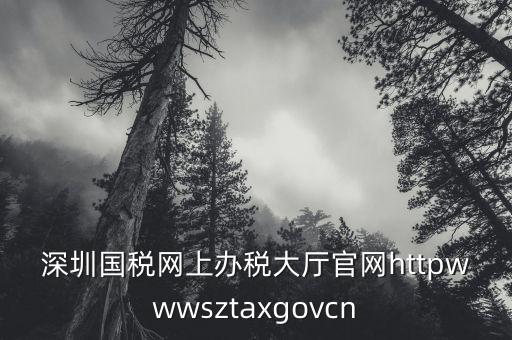 深圳國稅網(wǎng)上辦稅大廳官網(wǎng)httpwwwsztaxgovcn