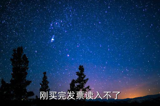 剛買(mǎi)完發(fā)票讀入不了