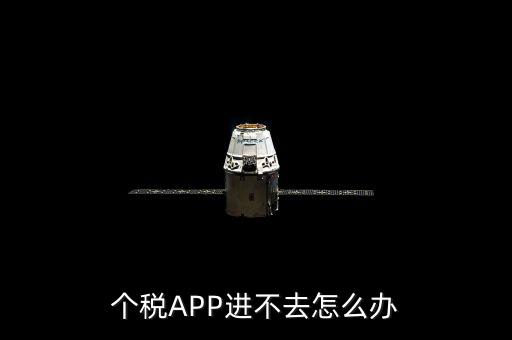 個稅APP進不去怎么辦