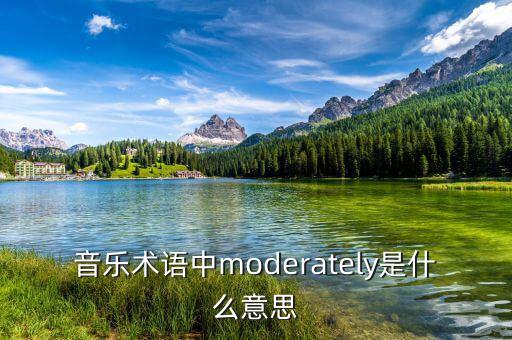 音樂(lè)術(shù)語(yǔ)中moderately是什么意思