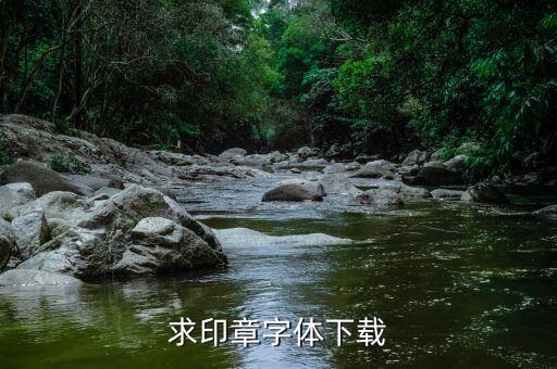 求印章字體下載