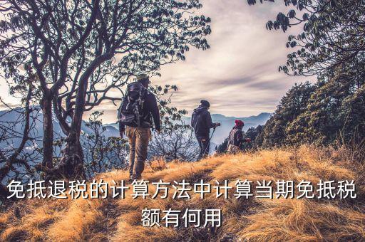 免抵退稅的計算方法中計算當(dāng)期免抵稅額有何用