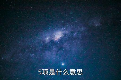 五項(xiàng)辦稅制度是什么意思，5項(xiàng)具體是什么意思