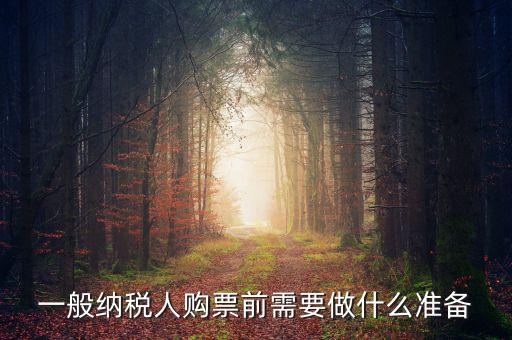 一般納稅人購票前需要做什么準(zhǔn)備