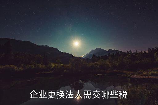 變更法人交什么稅，現(xiàn)在公司變更法人需要提供個(gè)稅證明嗎法人變更涉及到要繳納什么