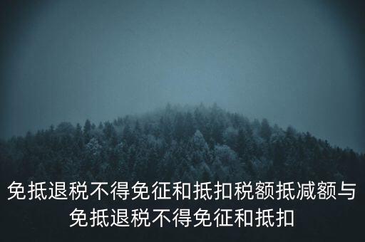 免抵退稅額抵減額是什么意思，當(dāng)期免抵退稅不得免征和抵扣稅額的抵減額是什么意思