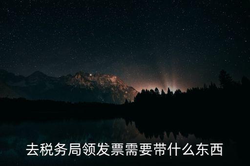 去稅務(wù)局領(lǐng)發(fā)票需要帶什么東西