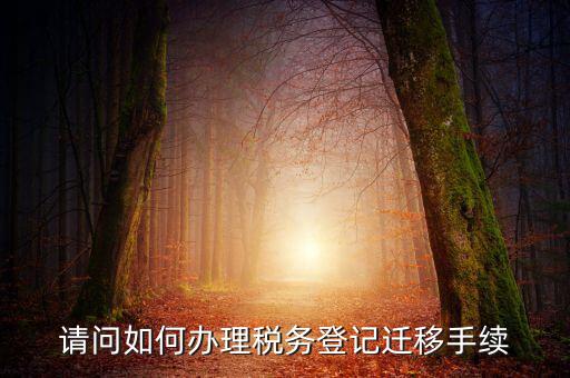 請問如何辦理稅務登記遷移手續(xù)