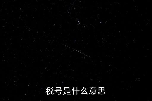 稅號(hào)是什么意思