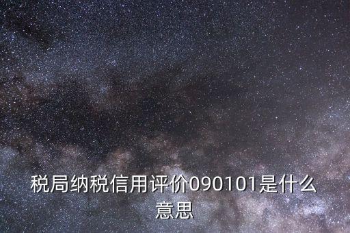 稅局101是什么意思，101是什么意思