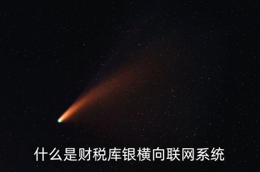 什么是財稅庫銀橫向聯(lián)網系統(tǒng)