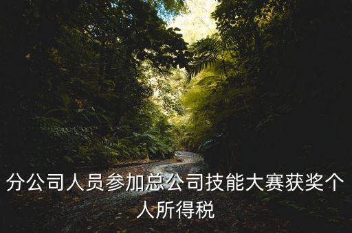 分公司人員參加總公司技能大賽獲獎個人所得稅