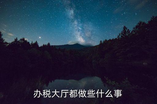 稅務(wù)大廳承擔(dān)什么責(zé)任，辦稅大廳都做些什么事